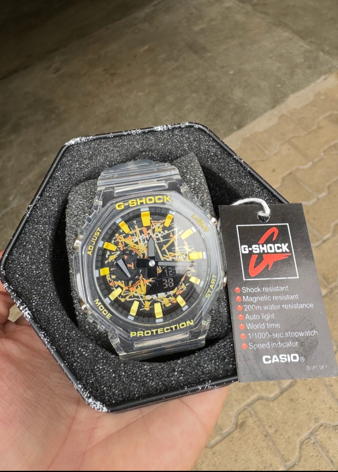 transparentefonddorpackagin G-Shock Eclipse